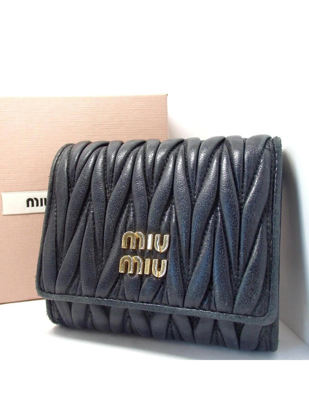 Miu Miu Matelassé Leather Wallet used